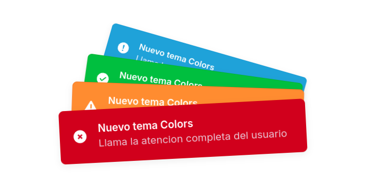 Tema Colors en la alerta BellJs